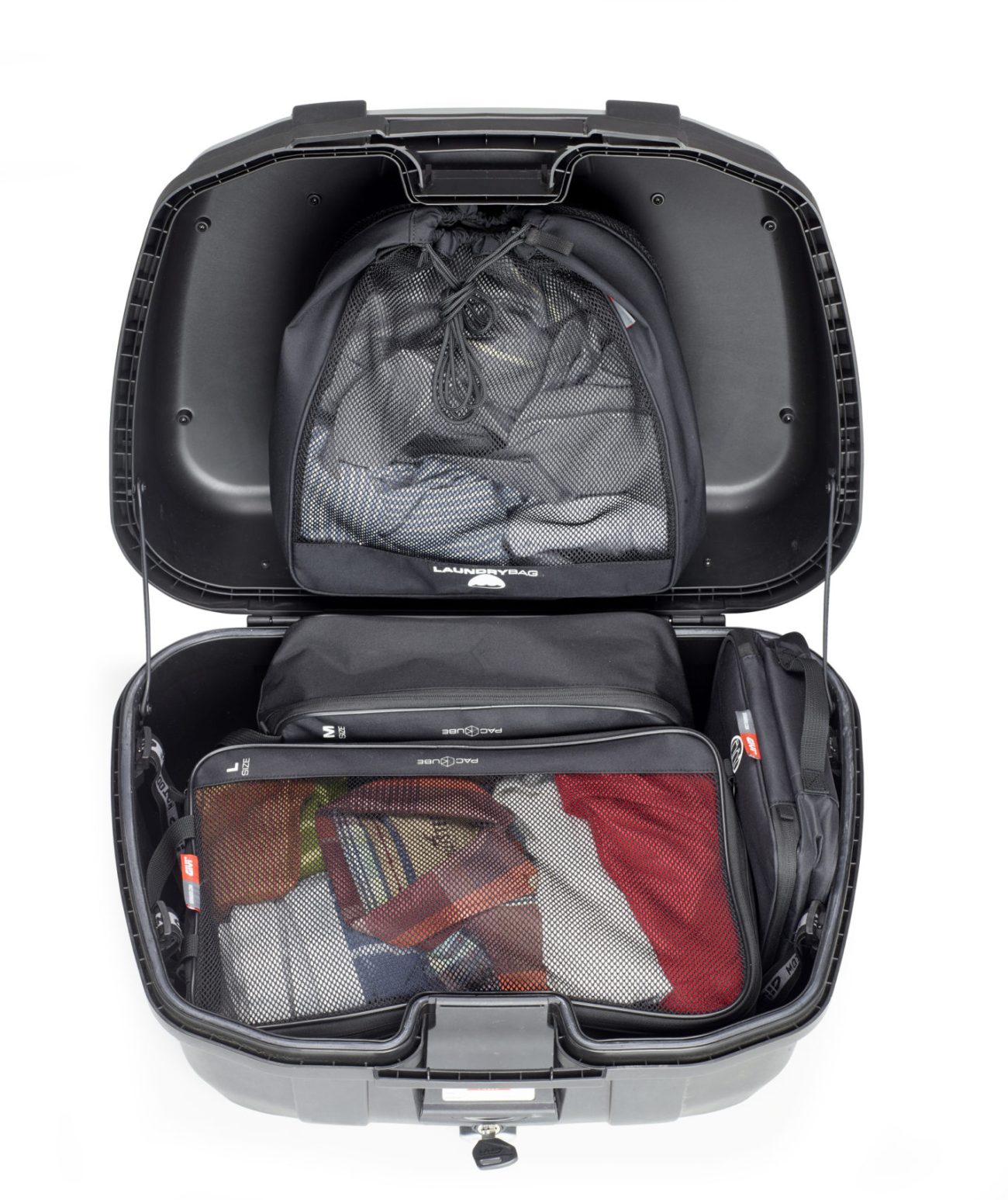 Givi-Reiseset T 518 in einem Topcase.