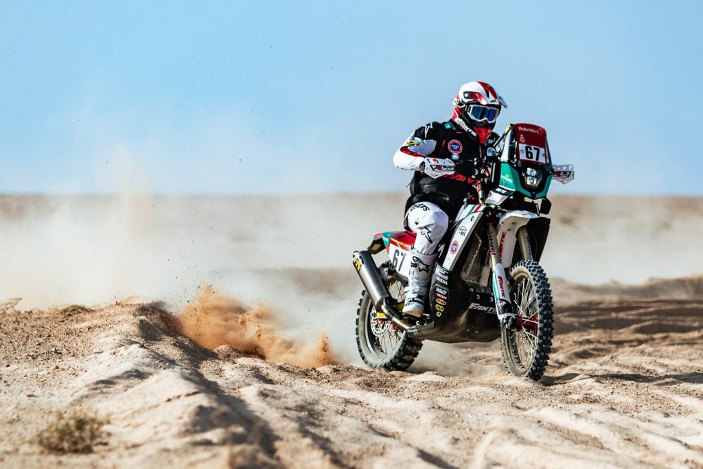 Motorex ist offizieller Partner von Fantic Motor: Franco Picco bei der Rallye Dakar Moto 2023.