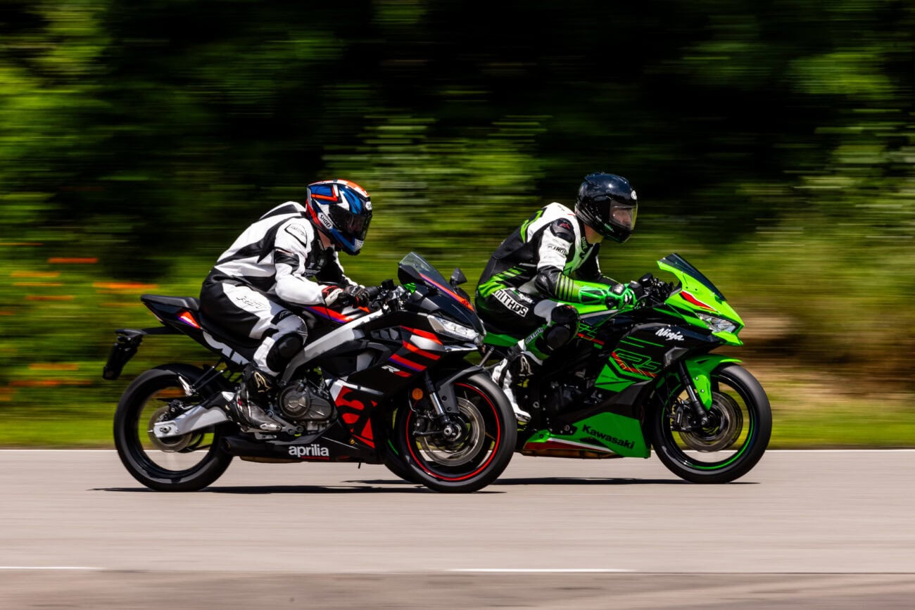 Aprilia RS457 vs. Kawasaki Ninja ZX-4RR